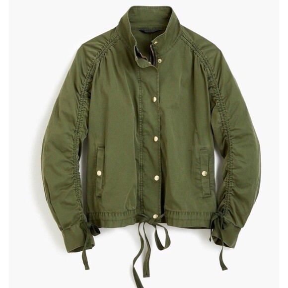 J.Crew Ruged Sleeve Field Utility Military Jacket Green-S - Picture 5 of 16